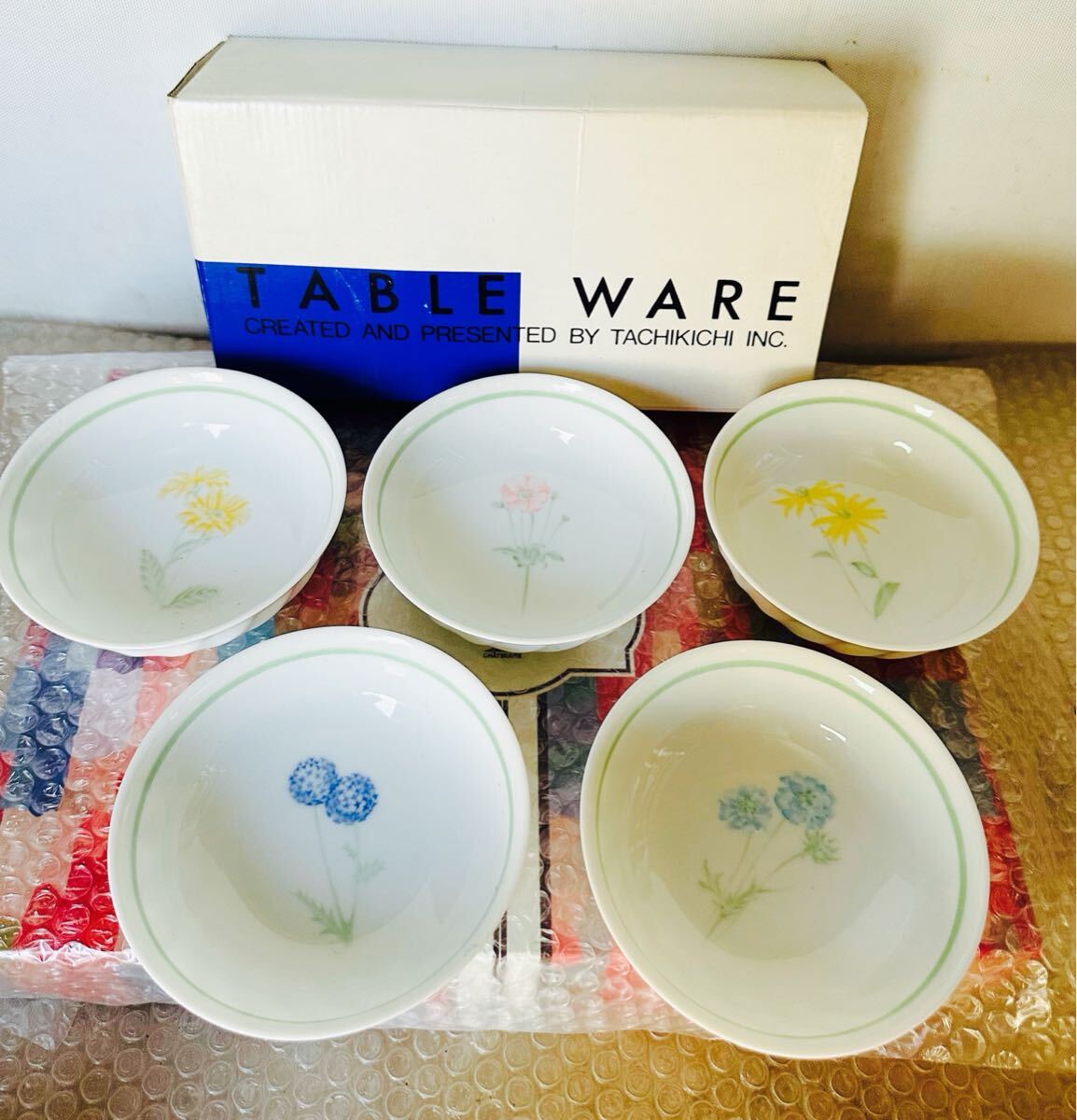 TACHIKICHI 和食器 キサフルーツボール 小皿 取皿 5枚セット【未使用保管品】拍卖
