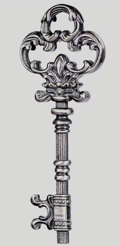 キー鍵モチーフ*ペンダントネックレス チェーン長約60cm/送85〜拍卖