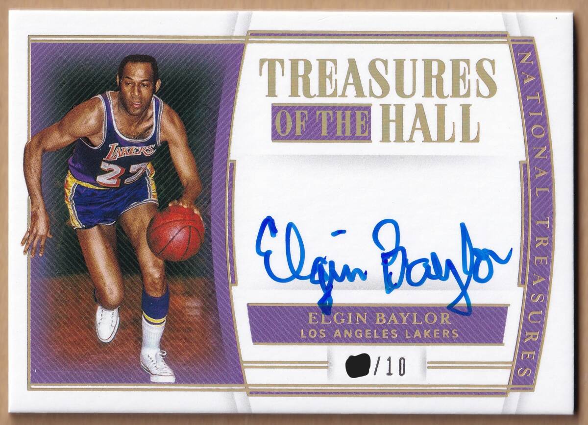 【NBA】ELGIN BAYLOR 直筆サインカード 10枚限定 2019-2020 PANINI NATIONAL TREASURES BASKETBALL AUTOGRAPH CARD【AUTO】拍卖