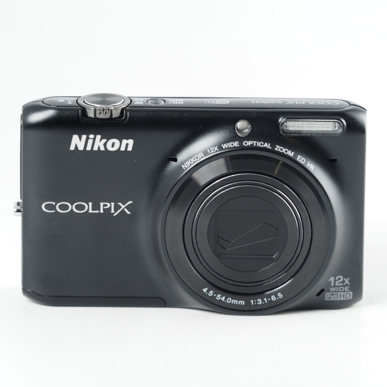 Nikon COOLPIX S6500 光学12倍ズーム Wi-Fi対応 スマートブラック ニコン デジタルカメラ S6500BK #13830拍卖