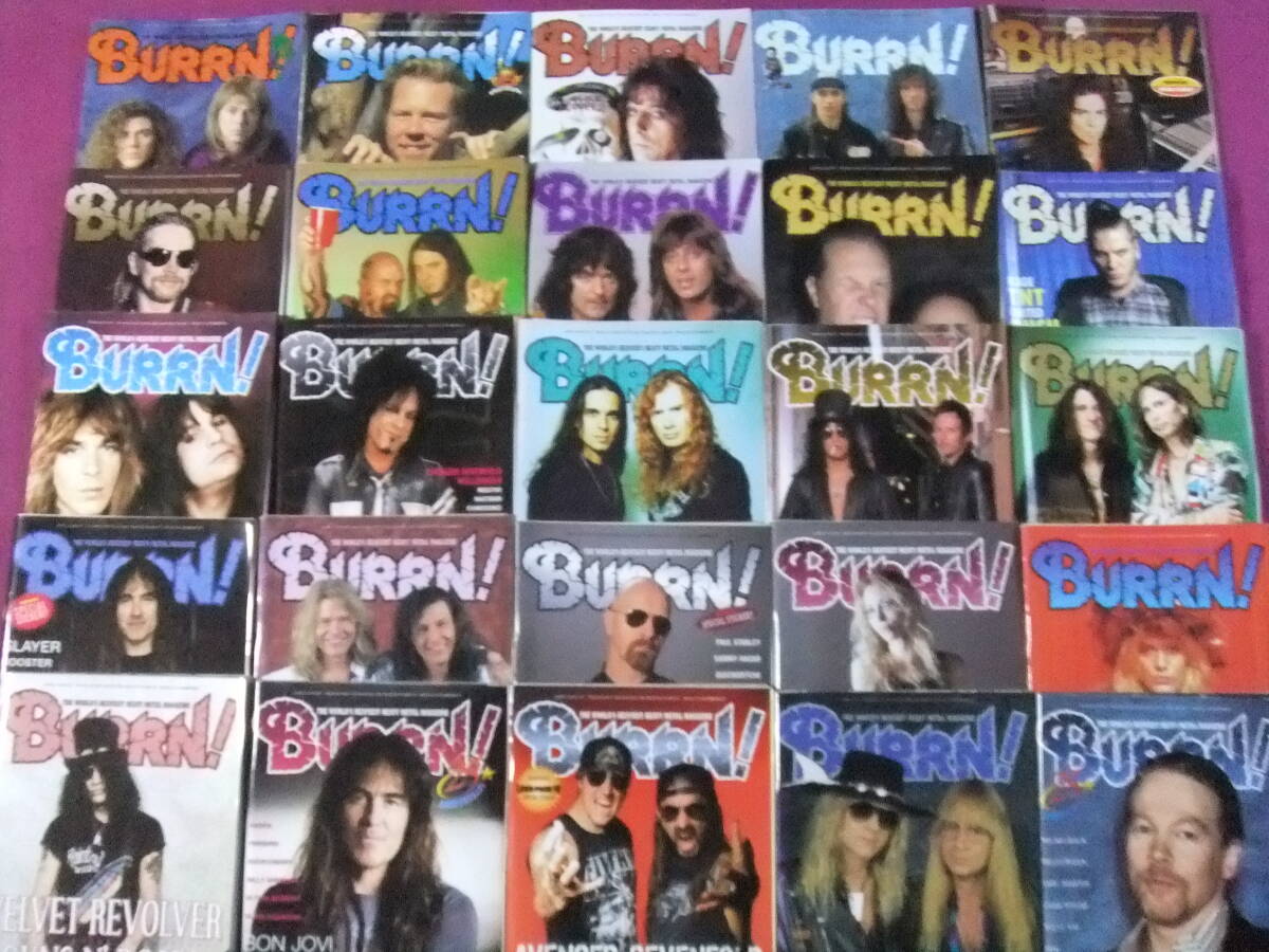 ■B2083/★【BURRN!/25冊まとめてセット】/1990-2011年/ディープ・パープル、メタリカ、ガンズ・アンド・ローゼズ、モトリー・クルー 等■拍卖