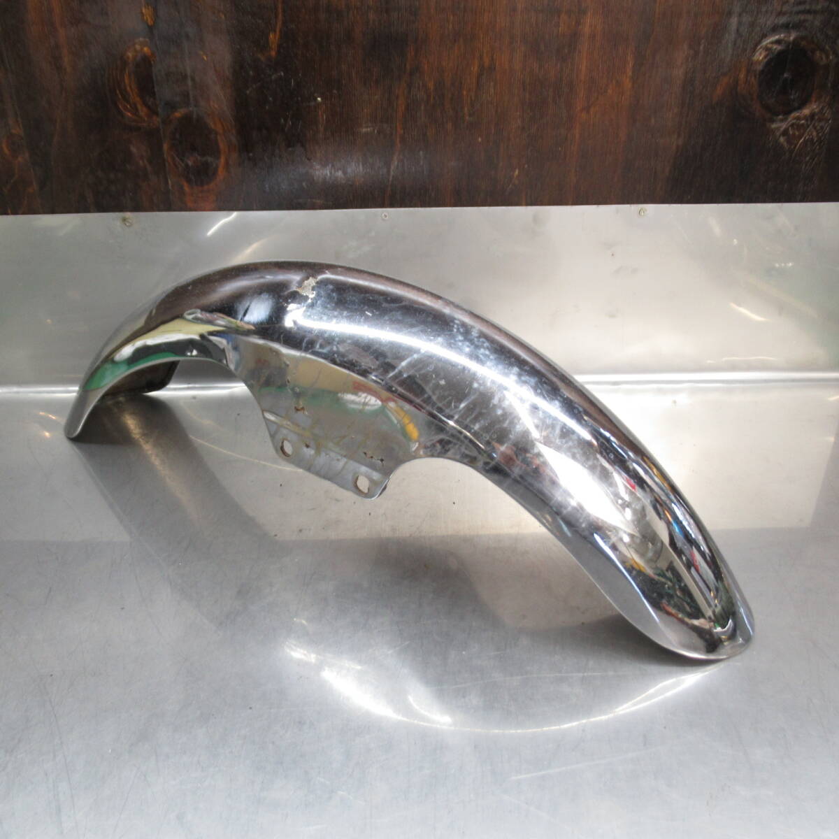 スズキ GS400 GS425 純正 フロントフェンダー ジャンク/レストアベース 当時物【140】INO-E-043拍卖