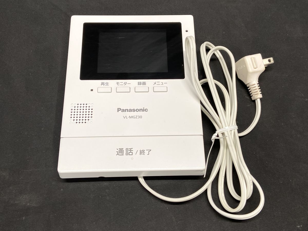 【R858】Panasonic パナソニック モニター機 VL-MGZ30 テレビドアホン ホワイト 親機 防犯 セキュリティ 通電確認済み b拍卖