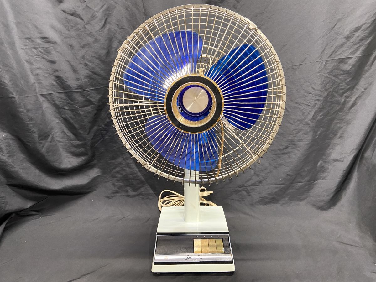 【R889】希少品 昭和レトロ KOIZUMI コイズミ KF-303 レトロ扇風機 羽30cm 首振り動作確認済 現状品 高さ60cm アンティーク ヴィンテージ拍卖