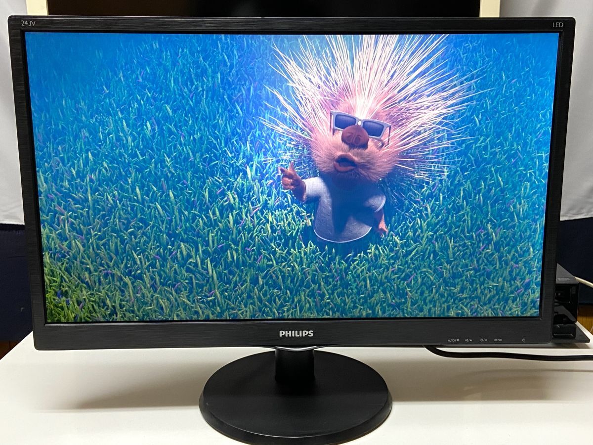 【R869】動作品 PHILIPS 中古 フィリップス 243V5Q 23.6型 2019年製 液晶モニター フルHD HDMI拍卖