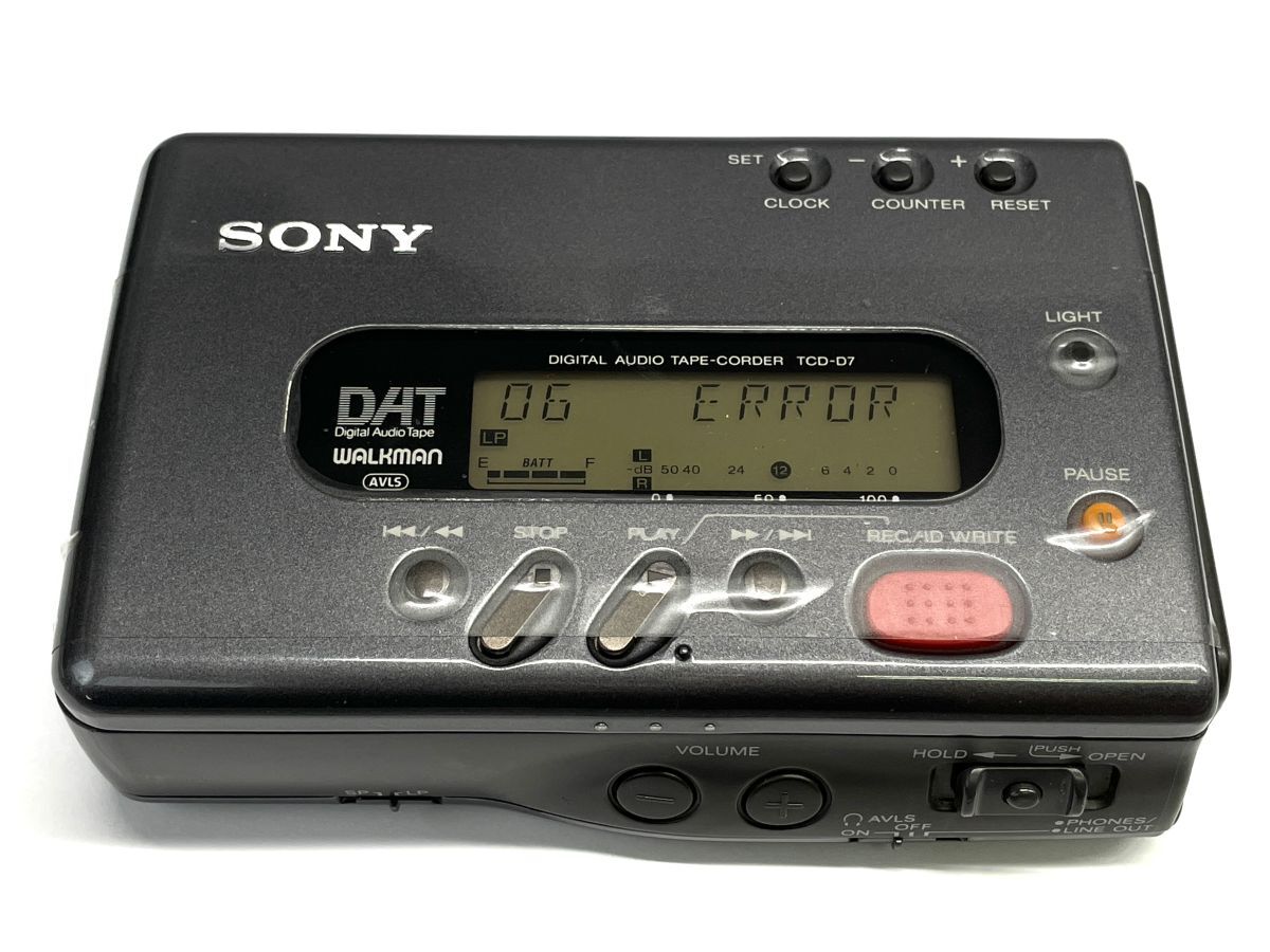 【R971】美品 高級ウォークマン SONY ソニー TCD-D7 ダット DAT WALKMAN 本体 テープコーダー 通電確認済み b拍卖