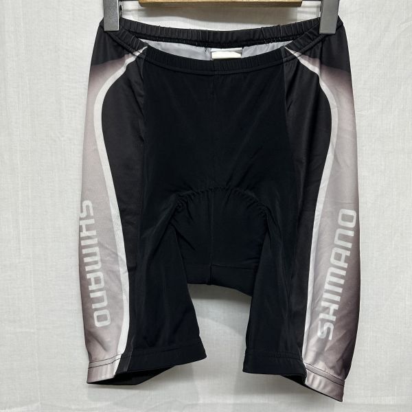 SHIMANO シマノ ショート サイクル パンツ レーサー サイクリング ウェア ロード バイク 自転車 L 黒 ブラック b22618拍卖