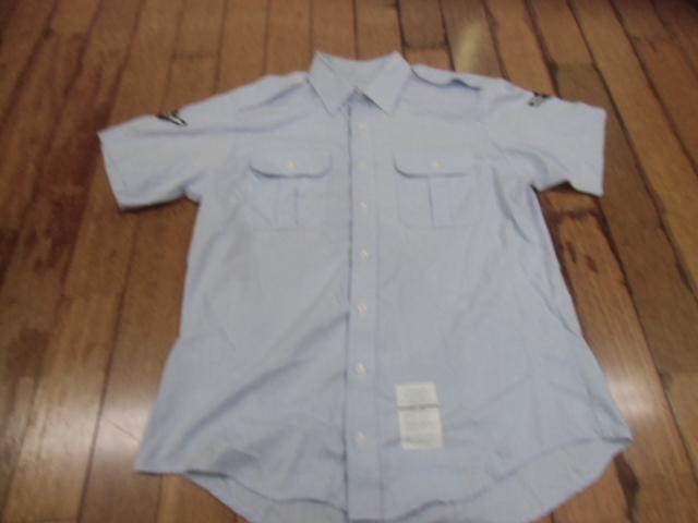 S-42 ミリタリー サバゲー コスプレ アメカジ 米軍放出品 実物 AIR FORCE 作業服 ドレス シャツ Yシャツ 制服 Lサイズ 送料198円拍卖