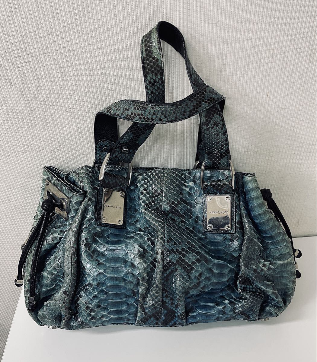 ★美品★MICHAEL KORS マイケルコース ハンドバッグ 本革 バイソン レザー拍卖