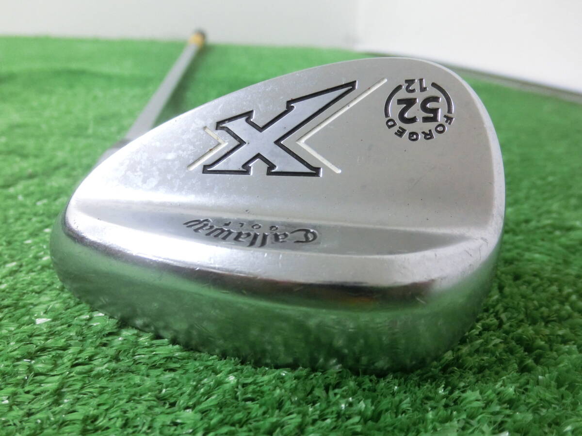♪Callaway キャロウェイ X FORGED R 52-12 ウェッジ 52°/純正スチールシャフト Dynamic Gold FLEX-WEDGE 中古品 P0459♪拍卖