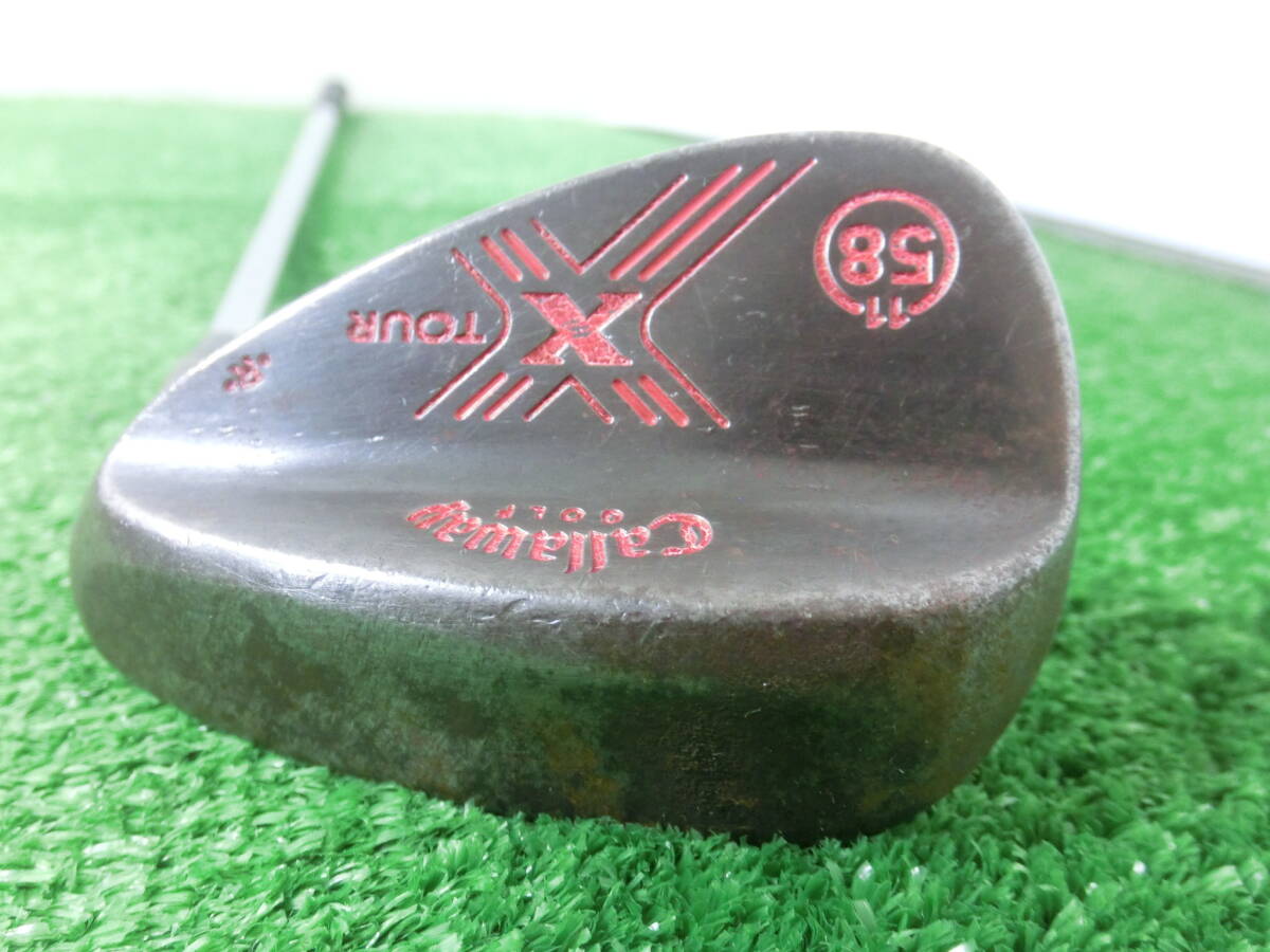 ♪Callaway キャロウェイ X TOUR FORGED MD R 58-11 ウェッジ 58°/スチールシャフト N.S.PRO 990GH FLEX-? 中古品 P0462♪拍卖