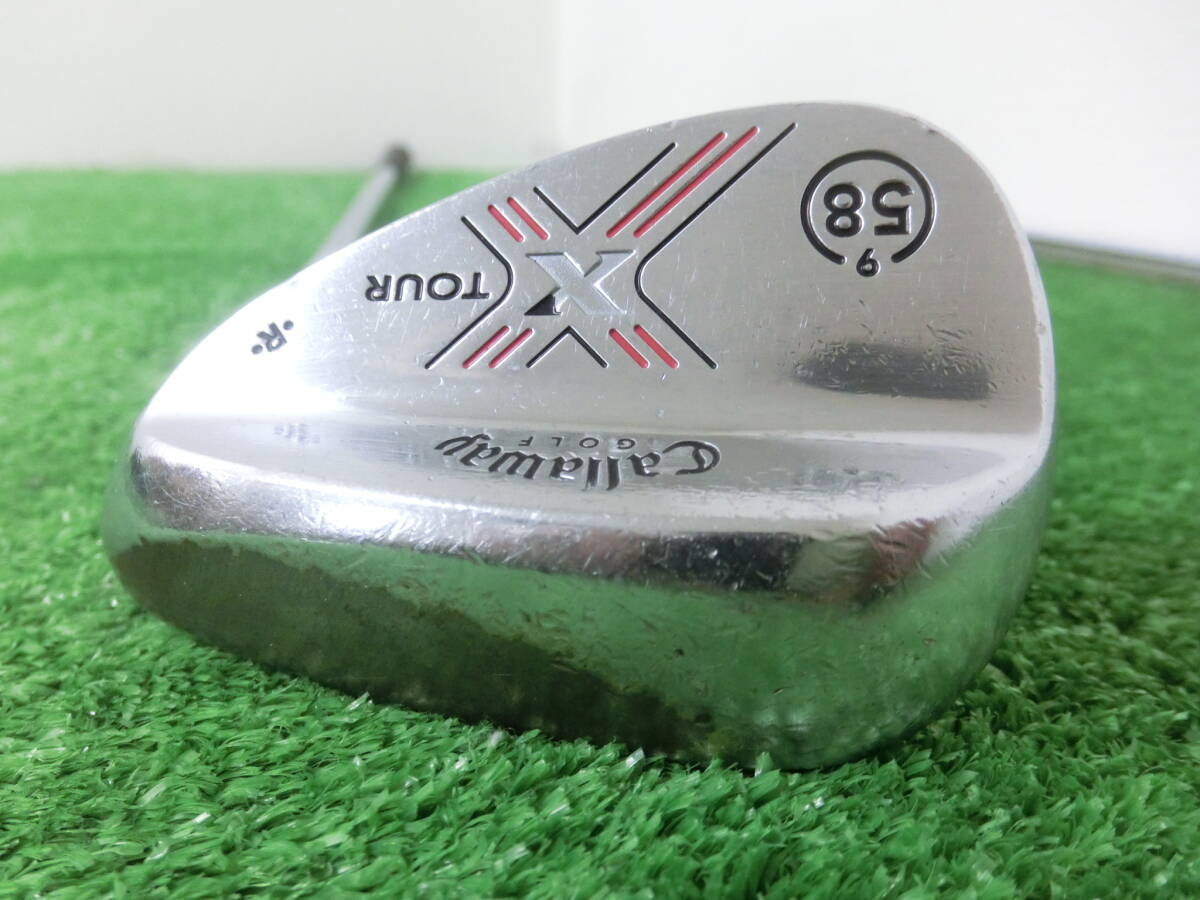 ♪Callaway キャロウェイ X TOUR FORGED R 58-9 ウェッジ 58°/スチールシャフト Dynamic Gold FLEX-? 中古品 P0464♪拍卖