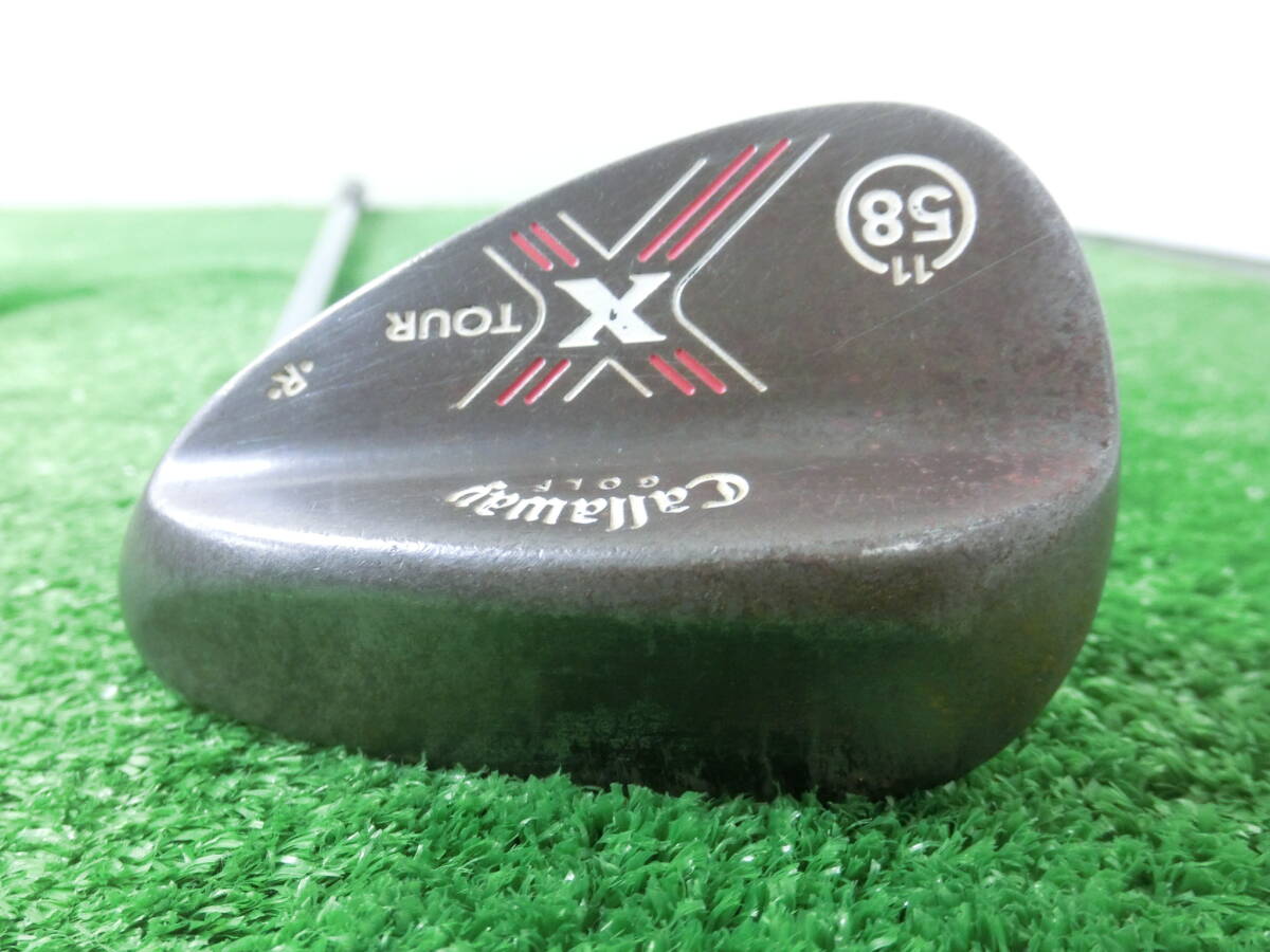 ♪Callaway キャロウェイ X TOUR FORGED MD R 58-11 ウェッジ 58°/スチールシャフト Dynamic Gold FLEX-? 中古品 P0465♪拍卖
