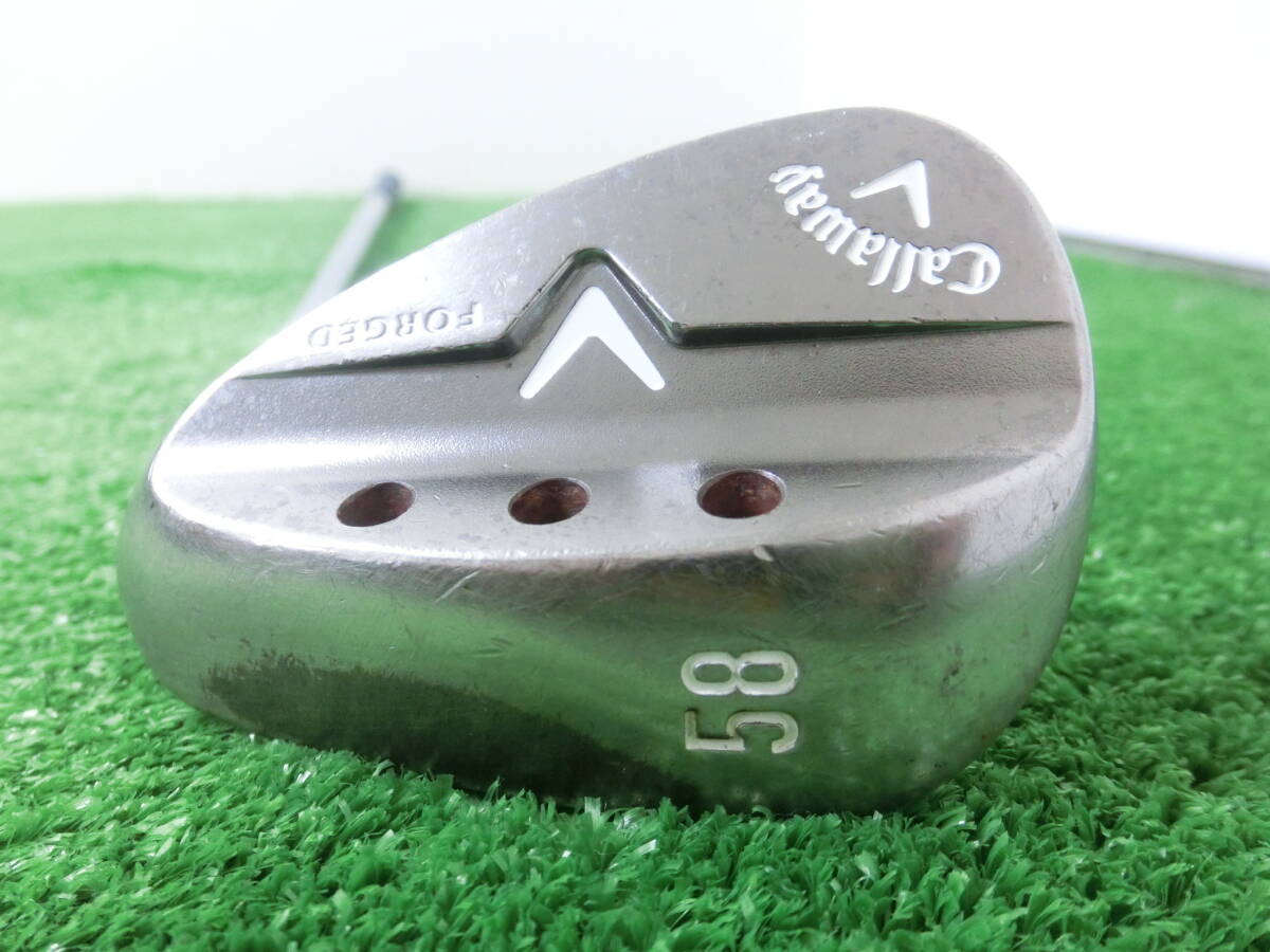 ♪Callaway キャロウェイ V FORGED R 58-9 ウェッジ 58°/スチールシャフト GS95 FLEX-S200 中古品 P0466♪拍卖
