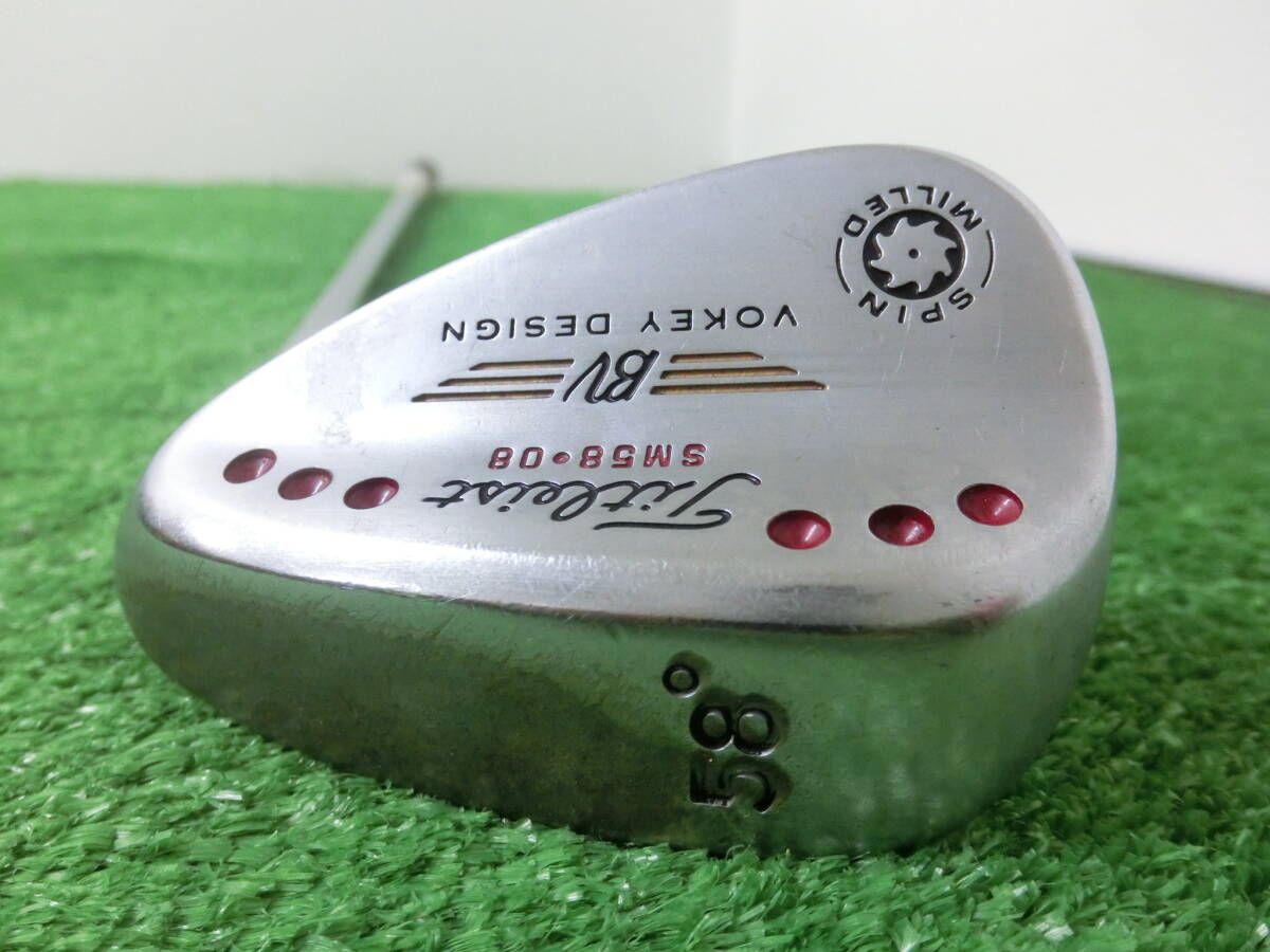 ♪Titleist タイトリスト BV VOKEY DESIGN SPIN MILLED SM58-8 ウェッジ 58°/スチールシャフト Dynamic Gold FLEX-S200 中古品 P0499♪拍卖
