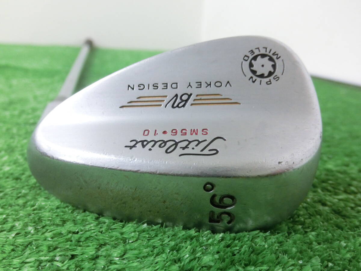 ♪Titleist タイトリスト BV VOKEY DESIGN SPIN MILLED SM56-10 ウェッジ 56°/スチールシャフト Dynamic Gold FLEX-S200 中古品 P0503♪拍卖
