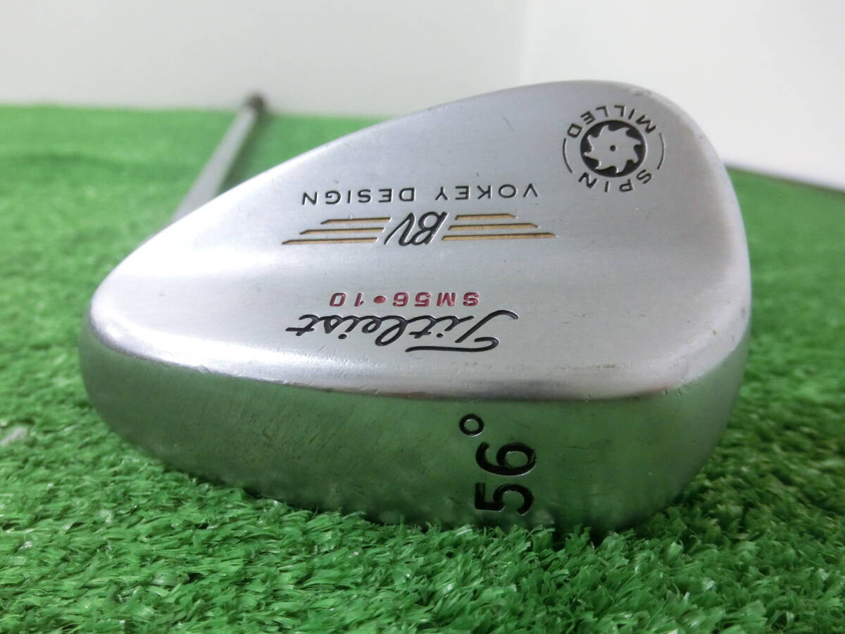 ♪Titleist タイトリスト BV VOKEY DESIGN SPIN MILLED SM56-10 ウェッジ 56°/スチールシャフト Dynamic Gold FLEX-S200 中古品 P0505♪拍卖