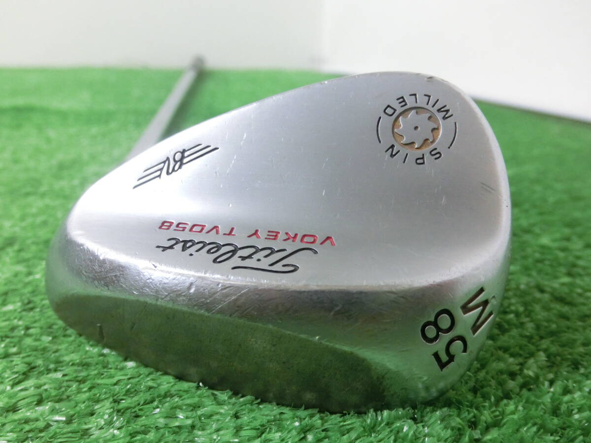 ♪Titleist タイトリスト BV VOKEY TVD58 SPIN MILLED C-C 58-M ウェッジ 58°/スチールシャフト Dynamic Gold FLEX-? 中古品 P0506♪拍卖