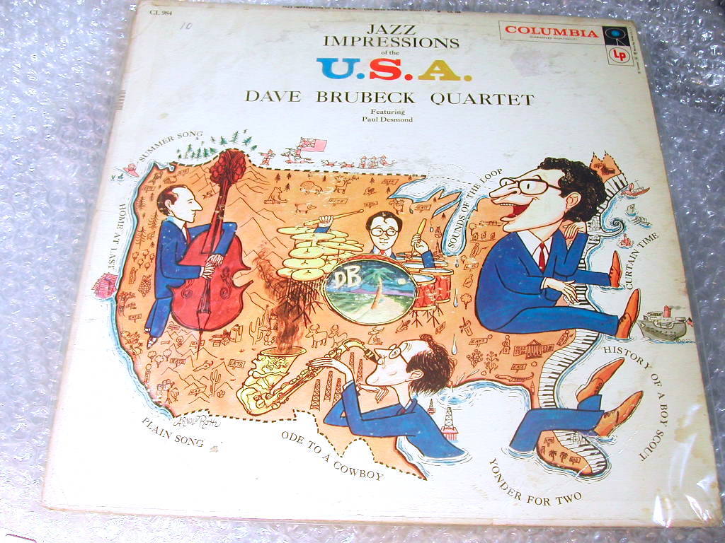 LPレコード「JAZZ IMPRESSIONS OF THE U.S.A.」THE DAVE BRUBECK QUARTETデイヴ ブルーベック ポール デズモンド/超名盤レア!美品!送料無料拍卖