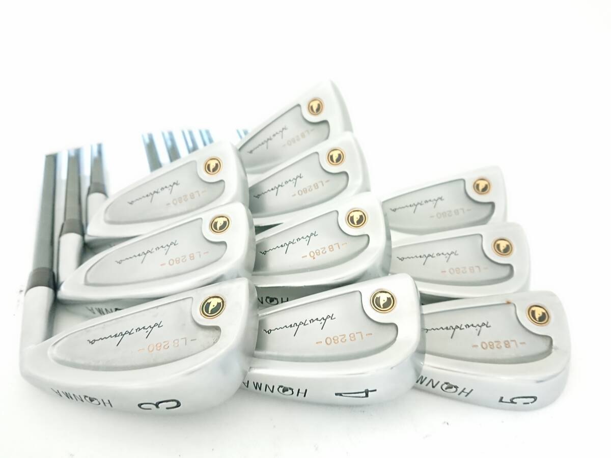 本間ゴルフ◆◆ 最高級 軟鉄鍛造 HONMA LB-280 CB FORGED 黒もぐら・七宝焼 仕様・良品 完全10本組 Made in Japan ◆◆定価¥480.000円!!!拍卖