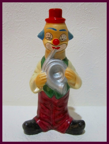 【レトロ】 ハンドペイント ピエロ 【陶器】 置物拍卖