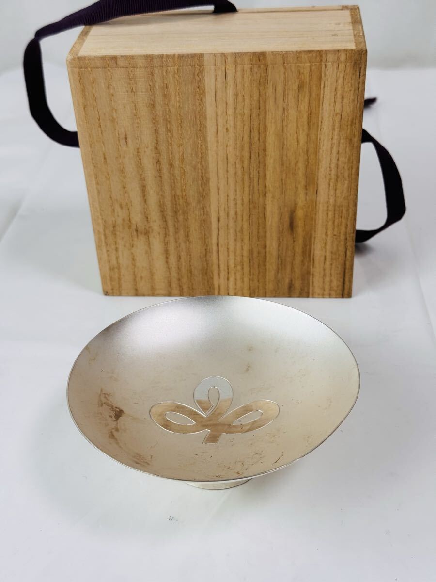 Ф 純銀製 銀杯 約 129.6g 友箱付き /1111-44/297561拍卖