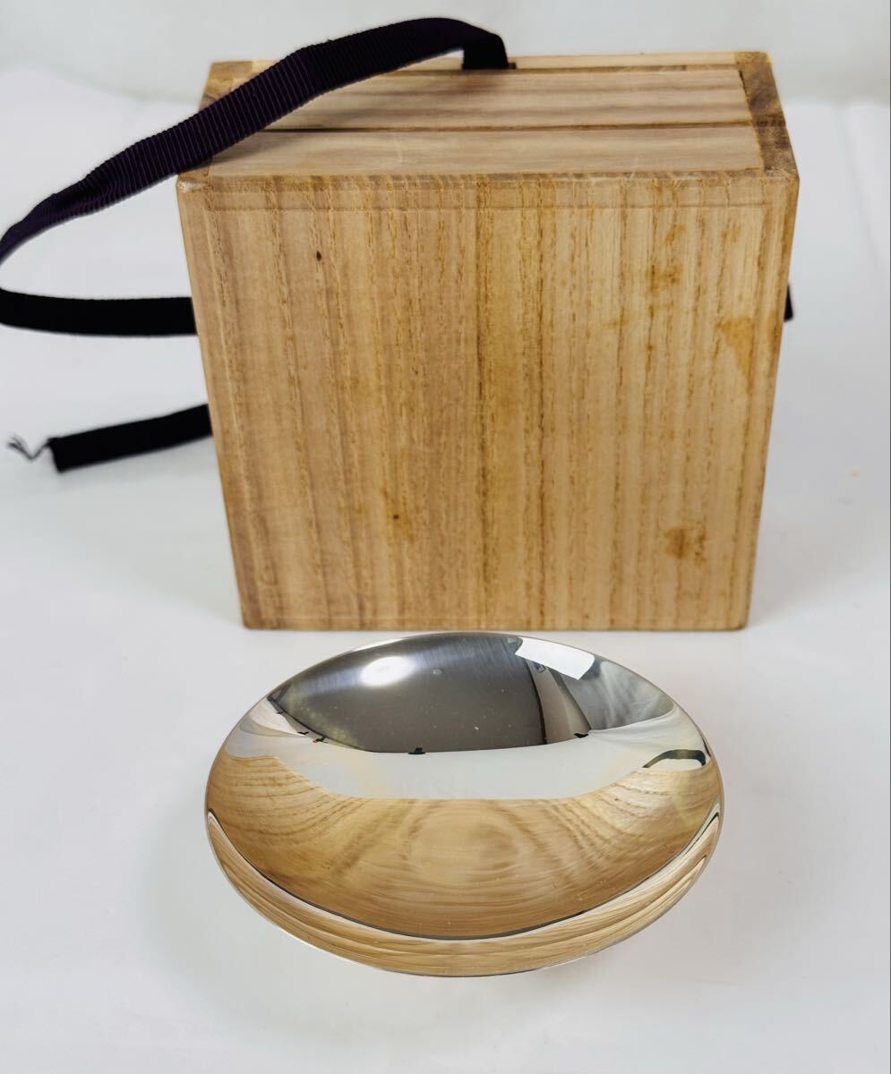 Ф 純銀製 銀杯 約 64.6g 友箱付き /1111-46/297560拍卖