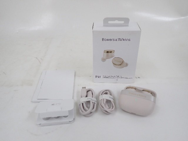 【良品】 Bowers&Wilkins Pi8 ワイヤレスイヤホン ホワイト 説明書/元箱付 ∴ 73165-1拍卖