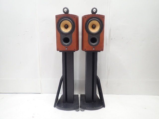 B&W/Bowers&Wilkins バウワースアンドウィルキンス 805S 2ウェイスピーカー ペア シリアル連番 スタンド付き ∩ 74012-1拍卖
