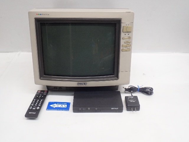 SONY ソニー トリニトロンカラーテレビ KV-14CP1 ブラウン管テレビ + BUFFALO DTV-S30 地上デジタルチューナー 配送/来店引取可 ∩73D12-12拍卖