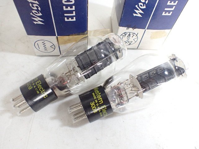 【美品】Western Electric ウエスタンエレクトリック 真空管 300B 印字プリント 2個セット(2) ★ 743E0-2拍卖
