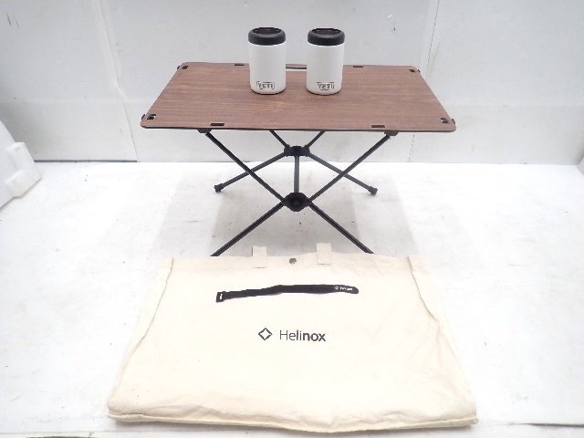 HELINOX/ヘリノックス ソリッドトップホーム タクティカルテーブル + YETI/イエティ コルスター2.0 保冷缶ホルダー 2個セット ∩ 7447A-10拍卖