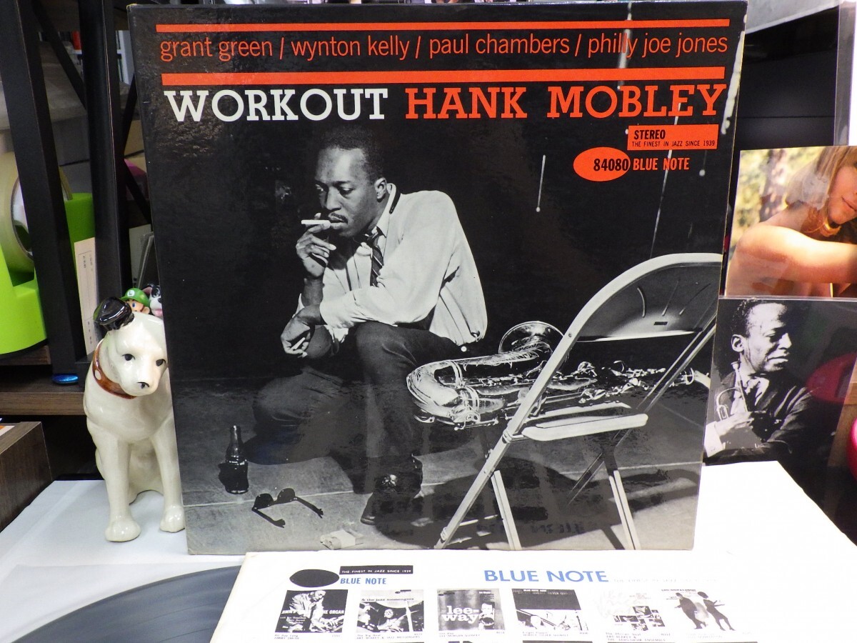 zk7|【LP, BST84080, NEW YORKラベル, RVG, 耳, COAT】HANK MOBLEY - WORKOUT|BLUE NOTE, ブルーノート拍卖