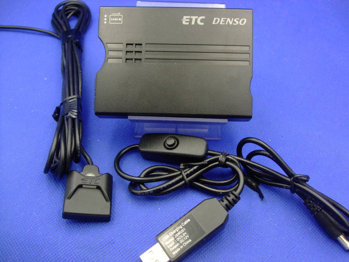 2030年以降も使用可能 バイクにも USBスイッチ付配線 ETC 軽登録(車バイク仕様ゲート軽二表示)モバイルバッテリー 別ケース販売拍卖