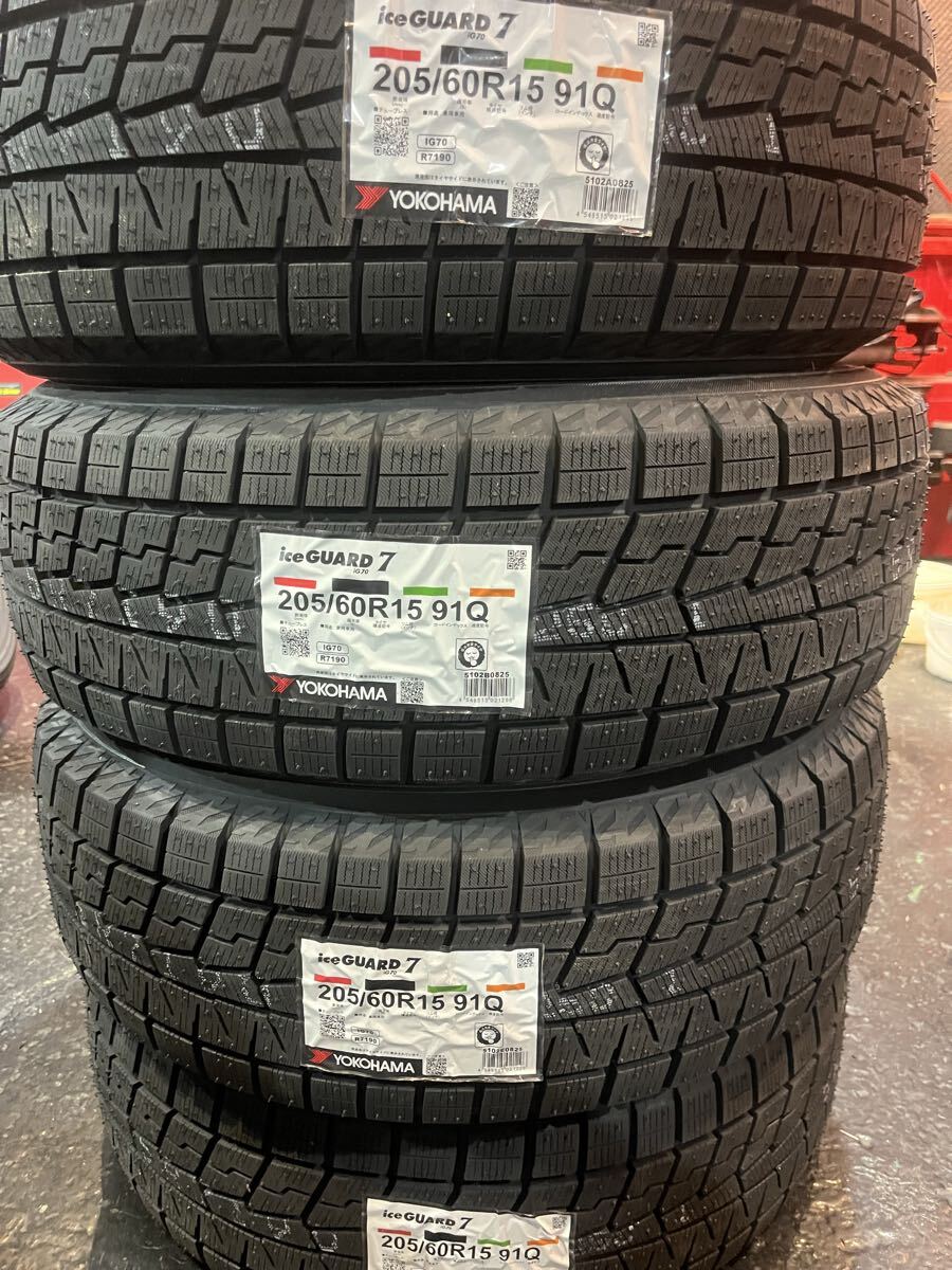 新品 205/60R15 ヨコハマ iceGUARD7 iG70 タイヤ4本セットスカイラインR33/R34・ローレルC34/C35・ステージアC34・シルビアS14・180SX 等拍卖
