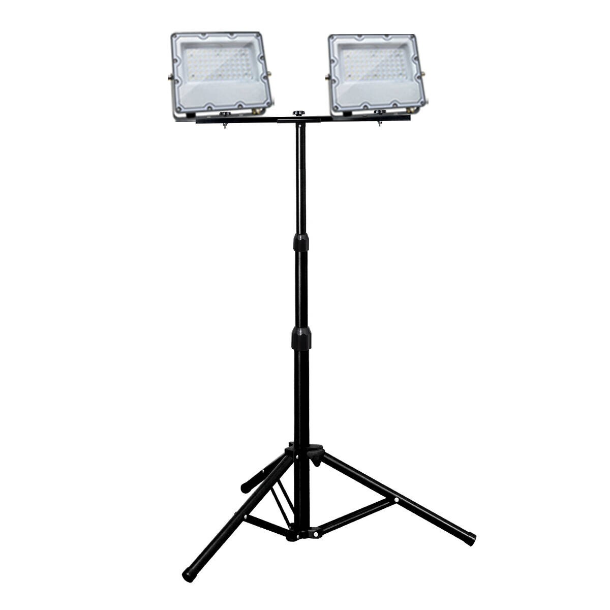 LED投光器 50W 2個 三脚スタンド付 正圧排気弁付き 10400lm 85V-265V 160°広角照射 昼光色 防水 IP67 PSE PL「WP-CBD-I-LEDx2/BZJ-A」拍卖