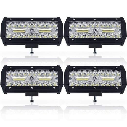 LED作業灯 ワークライト 120Wトラック用 路肩灯 13500LM 前照灯 バックライト 8V-60V 12V24V 投光器 IP67防水 4台 「WP-TW-Cx4」拍卖