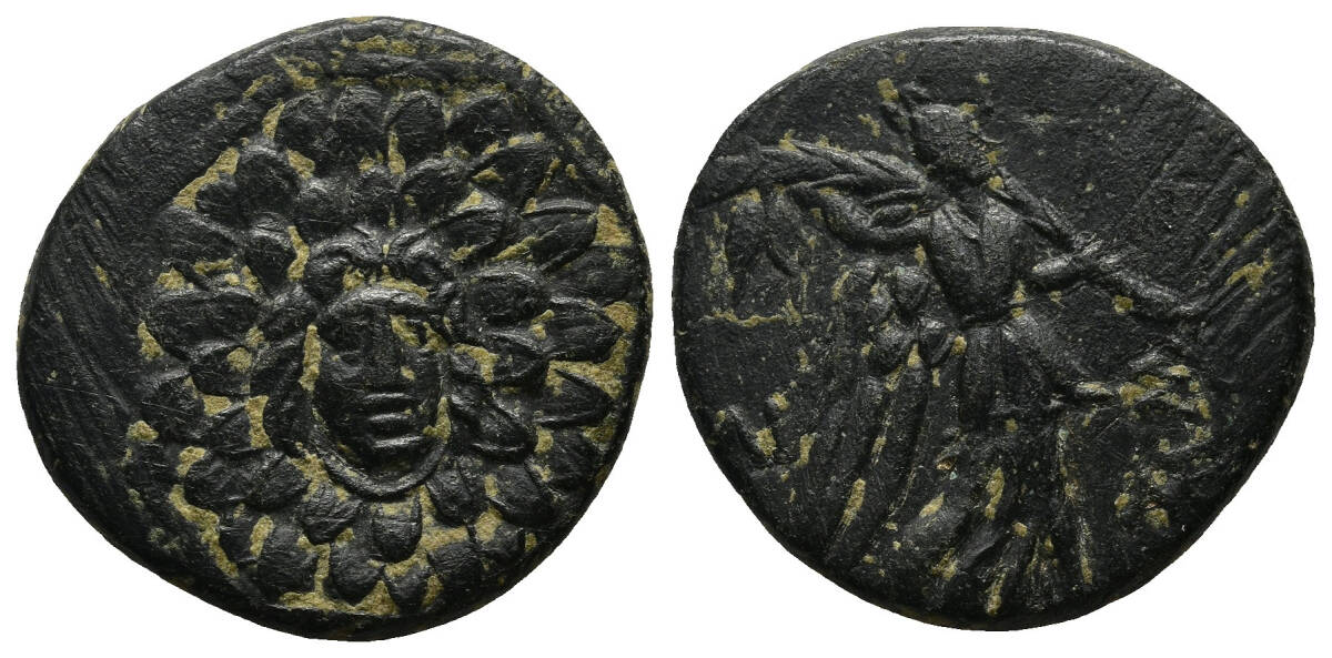 1円スタート! ★ 古代ギリシャ ポントス アミソス (105-63 BC) 青銅貨 ★アンティーク コイン 拍卖