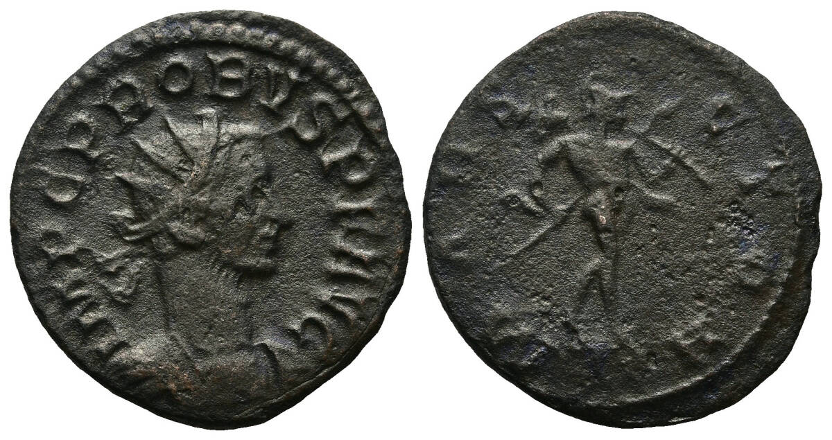 1円スタート! ★ 古代ローマ帝国 ルグドゥヌム プロブス ( AD276 - AD282 ) アントニニアヌス ★アンティーク コイン拍卖
