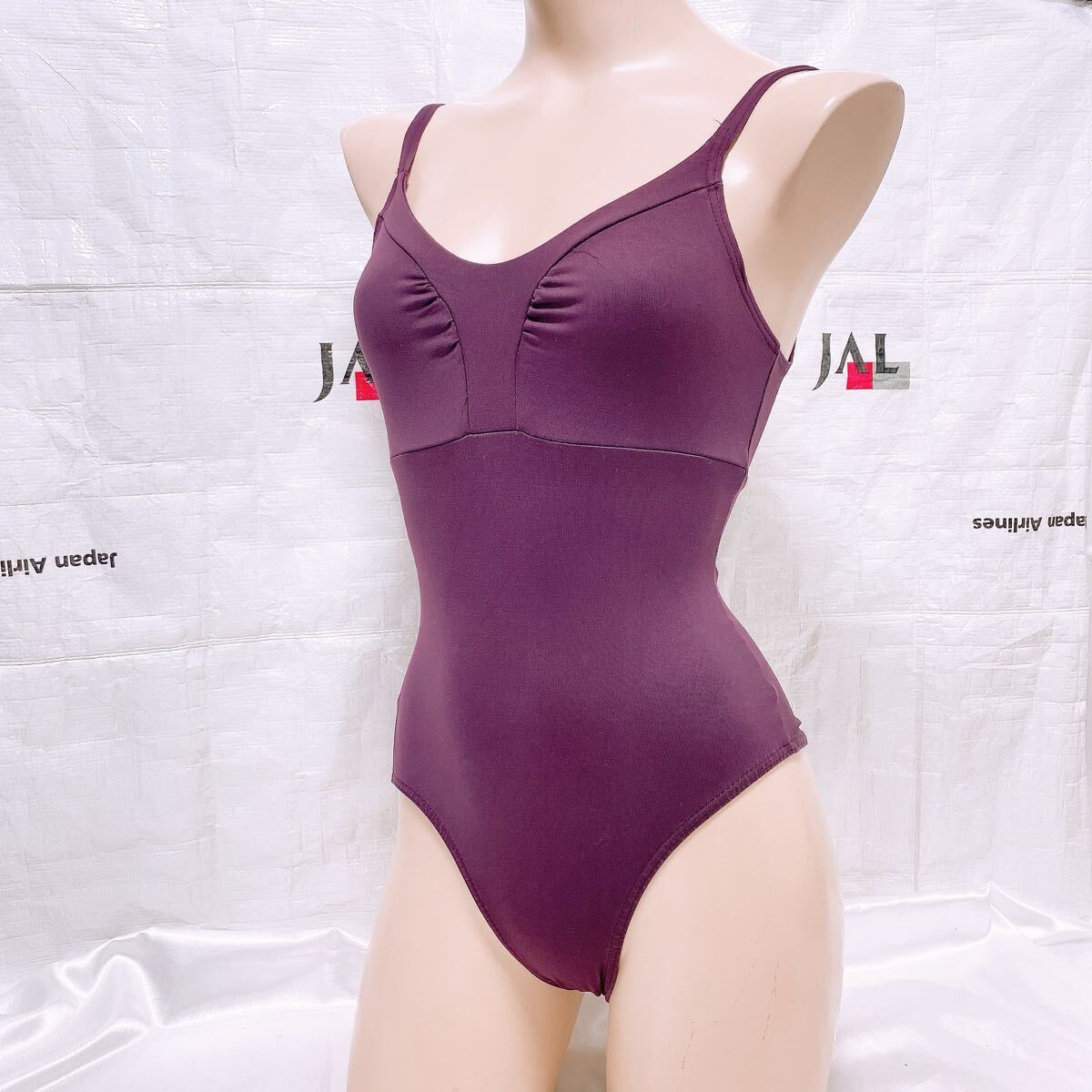 854 レオタード 新体操 ユニフォーム 整理品 ポリエステル生地 ヨガ バレエ 袖付き 匿名配送 大人用拍卖