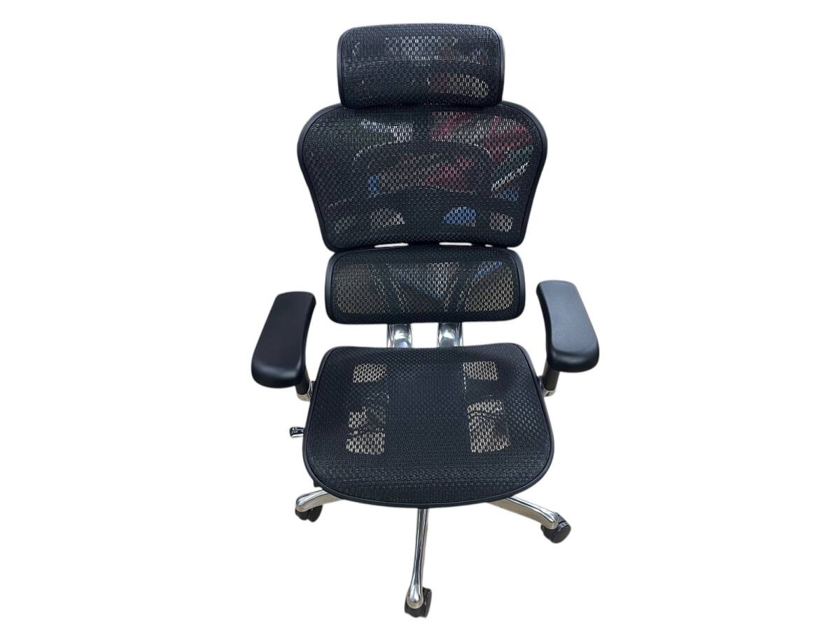 ■極美品 未使用品新品 エルゴヒューマンプロ2 ハイタイプ Ergohuman Pro 2 High Type オフィスチェア メッシュ ブラック 人間工学設計拍卖