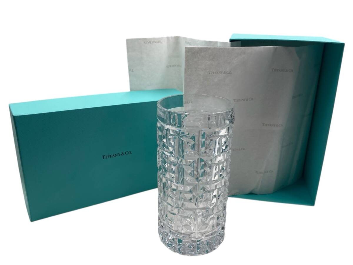 未使用品 ティファニー TIFFANY & Co. クリスタルグラス ドイツ製 外箱・包装紙付き ブランド 食器拍卖