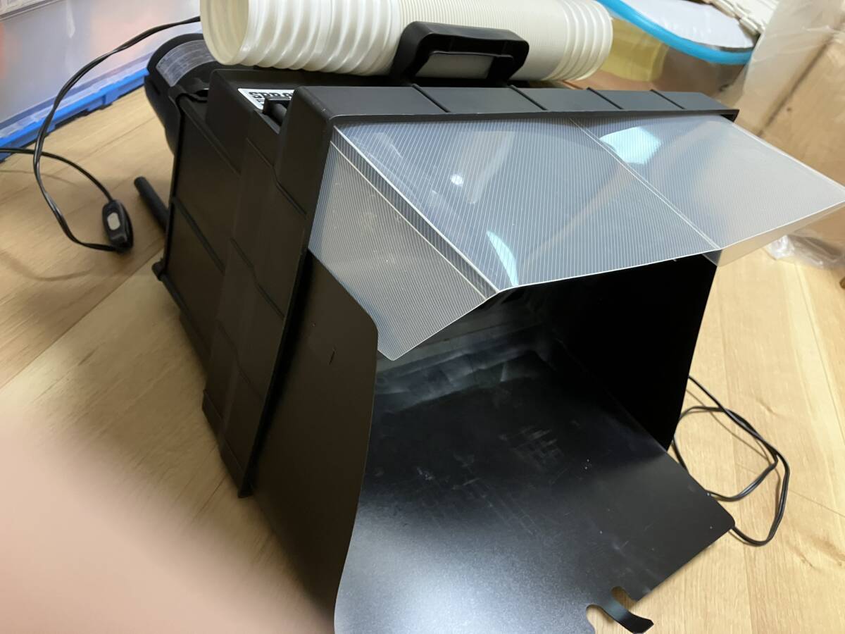 中古塗装ブース タミヤ スプレーワーク ペインティングブースⅡ ツインファン と クレオス排気口アタッチメントx2拍卖