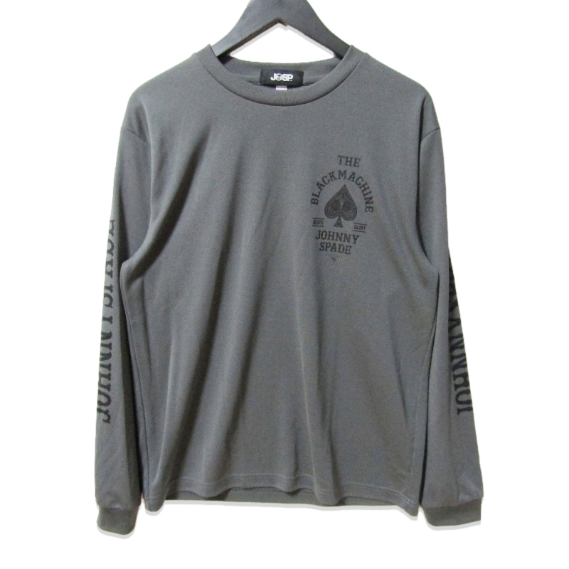 未使用 JOHNNY SPADE ジョニースペード 長袖Tシャツ DEATH OR GLORY DRY LONG SLEEVE TEE グレー L 27111674拍卖
