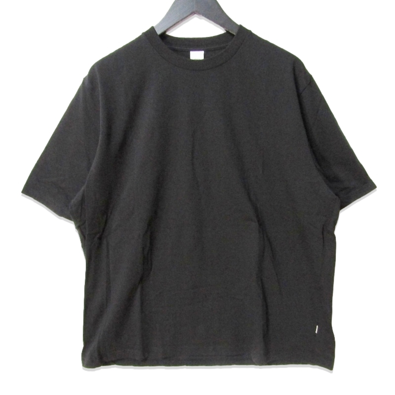 美品 OVY オヴィ Fine Cotton Basic T-shirts 半袖Tシャツ 日本製 ブラック 黒 XL 27111680拍卖