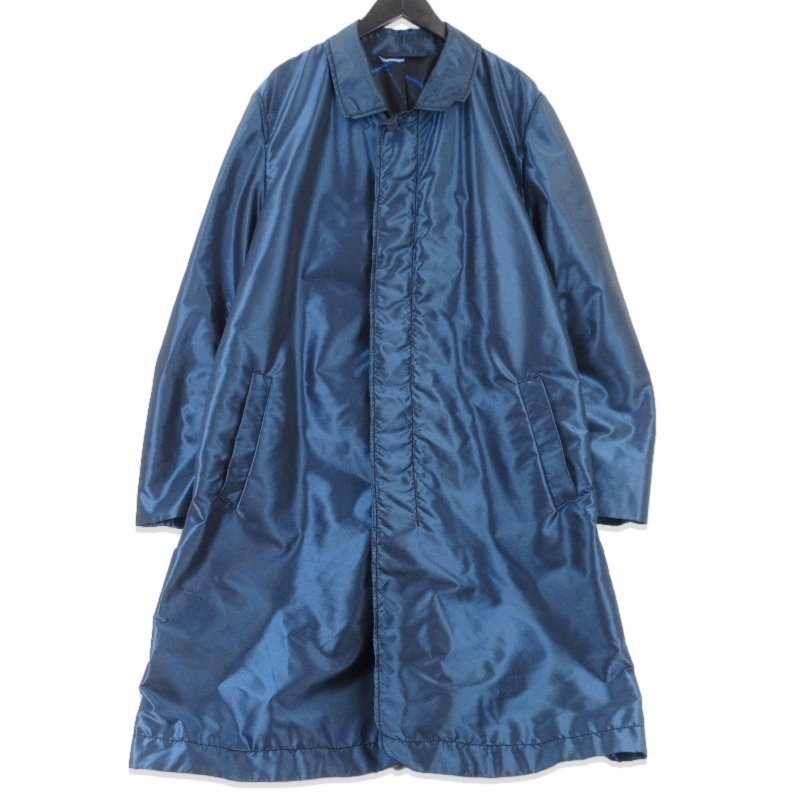 美品 ISSEY MIYAKE MEN イッセイミヤケメン コート ME51FA227 総柄 日本製 ブルー 3 70017160拍卖