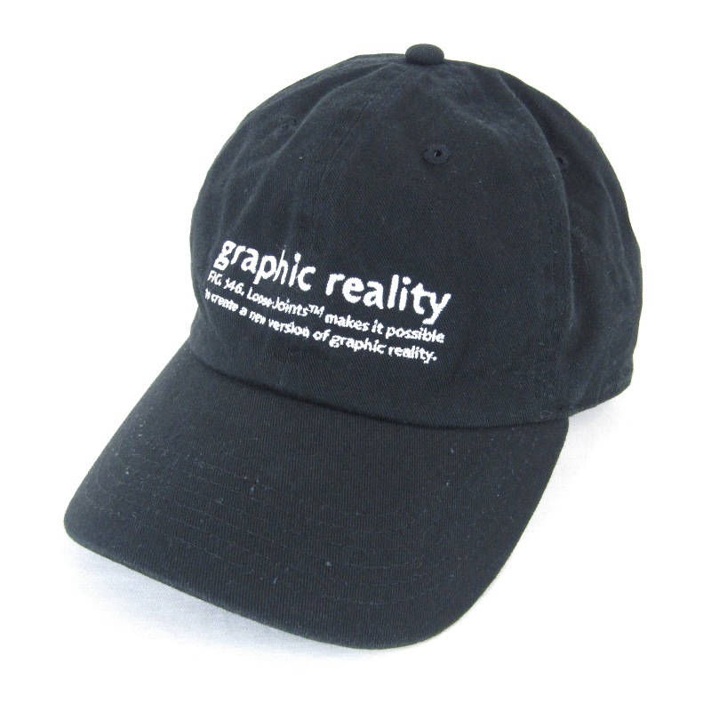 LOOSEJOINTS ルーズジョインツ ベースボールキャップ ED DAVIS Graphic Reality BASEBALL CAP ブラック 黒 99000007拍卖