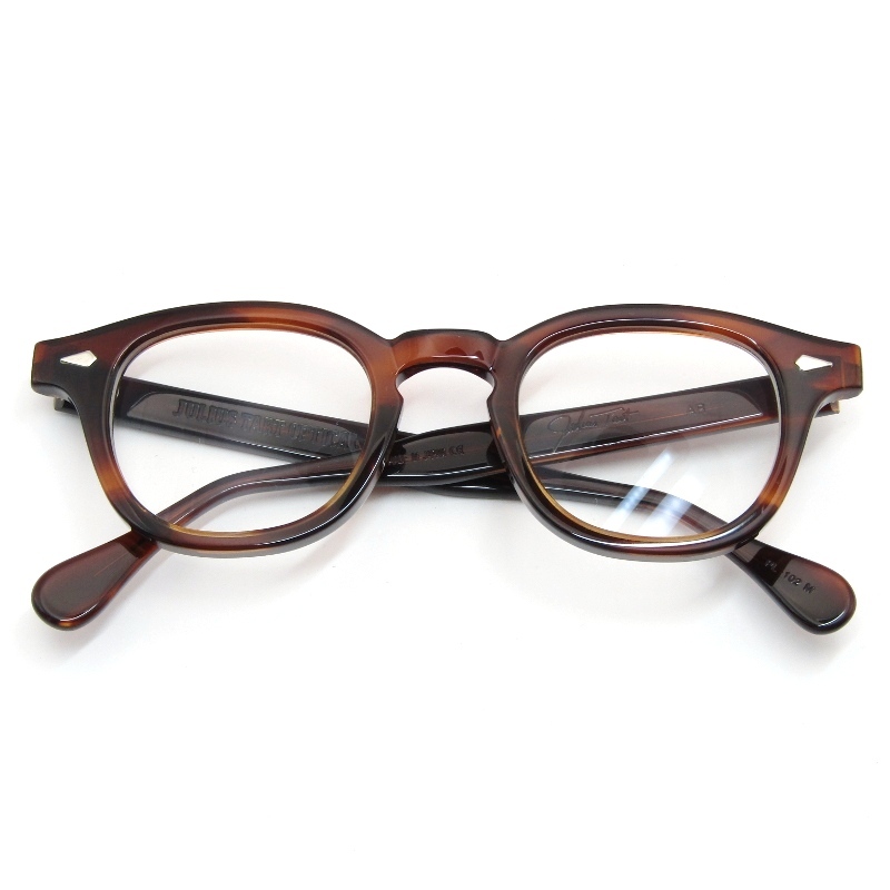 JULIUS TART OPTICAL ジュリアスタートオプティカル メガネフレーム AR 46-24 PL-102M 度入り 日本製 エーアール DEMI AMBER 61004060拍卖