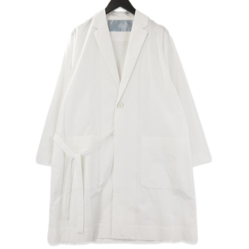 美品 Dulcamara ドゥルカマラ Labコート D121-C509-T タイプライターコート 日本製 ホワイト 白 0 71014081拍卖
