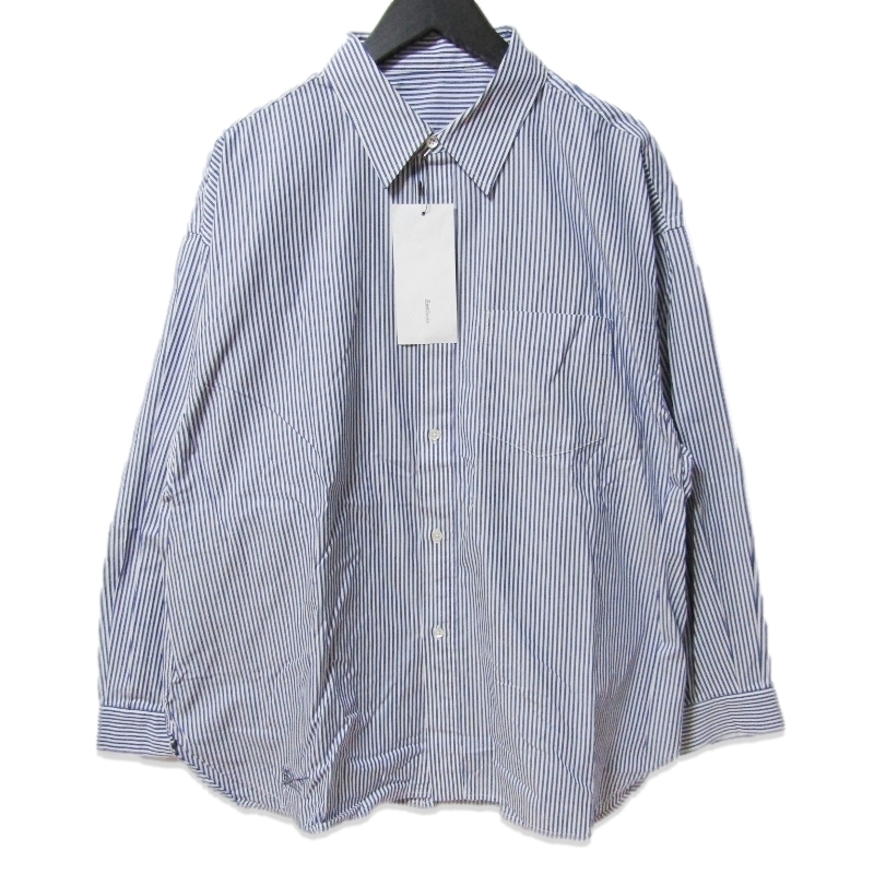 未使用 FreshService フレッシュサービス CORPORATE UNIFORM L/S SHIRTFSC252-50010B 長袖シャツ ブルー M タグ付き 27111755拍卖